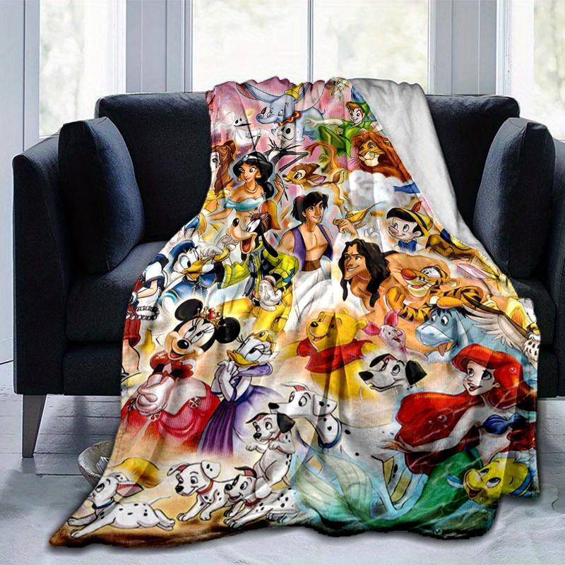 1pc, Disney Characters Home Decorative Blanket: A Perfect Gift for Bedroom, Living Room, Travel, Camping, Car