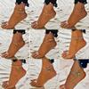 Simple Slim Adjustable Ankle Bracelets Silver Color Anklets for Women Summer Beach On the Leg Chain Cheville Foot Jewellery