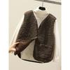 Korean New Vests 2026 Spring Autumn Vest Women Waistcoat Winter Warm Thick Fleece Vests Women Sleeveless Jacket Ladies Waistcoat