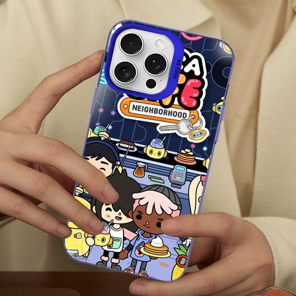 Toca Boca Toca Life World Phone Case For IPhone 16 15 14 13 12 11 Pro Max X XR XSMAX 8 7 Plus Matte Shockproof Back Cover