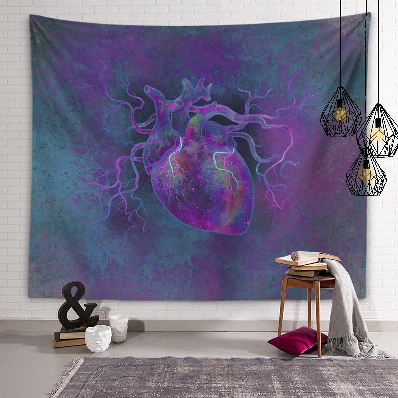 Tapiserie cu pisici colorate cu personalitate, tapiserie psihedelica geometrică, mandala, artă de perete, tapiserie hippie, boemă, decor acasă