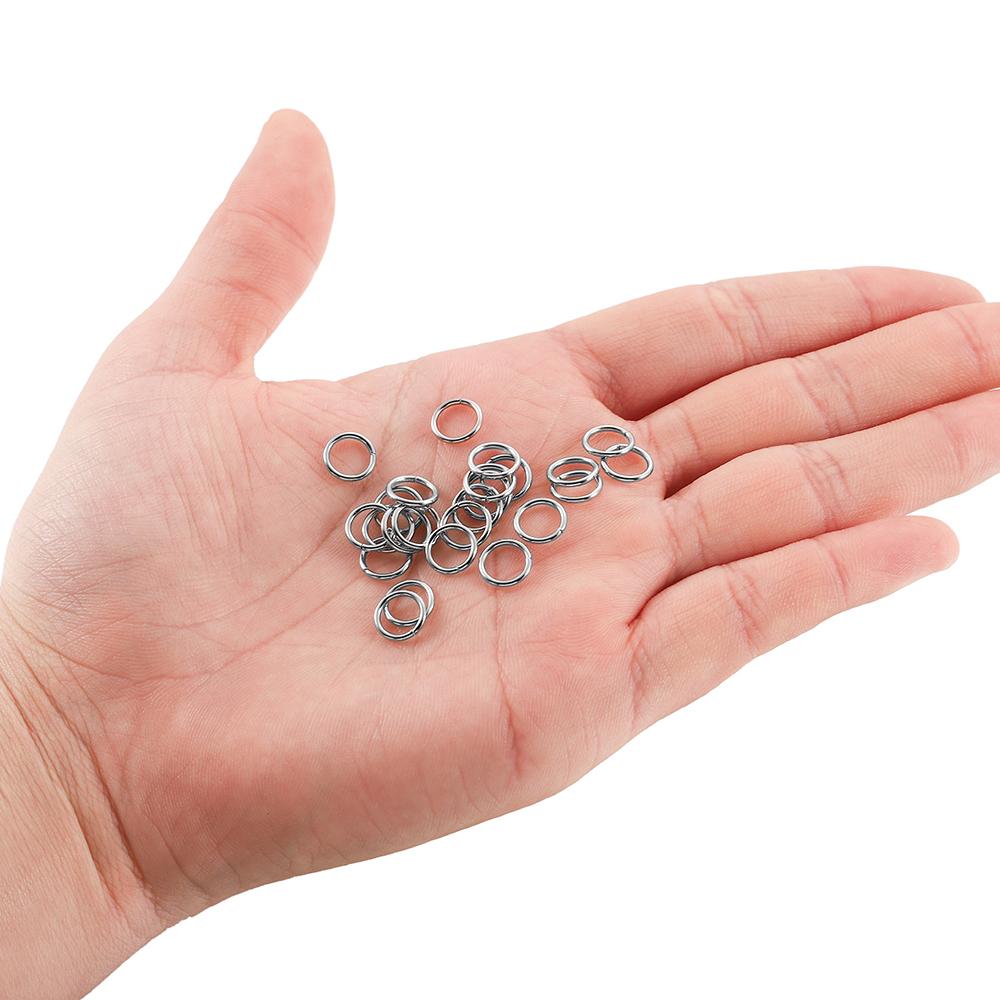 1050Pcs Stainless Steel Open Jump Rings Jewelry Making Connectors Split Rings Accessories For Diy Jewelry Findings Supplies