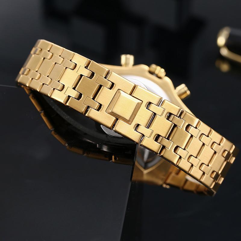 Alloy Multi-function Sports Watch Men's Dial Luminous Waterproof Men's Watch Bow Buckle