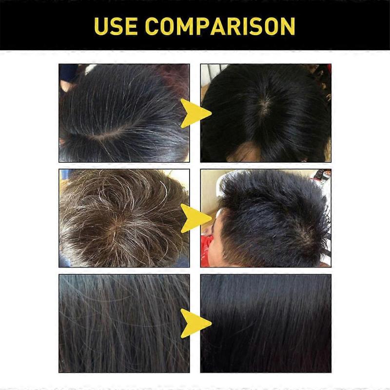 1-3pcs Natural Herbal Instant Black Hair Dye Shampoo For White Hair Coloring UK