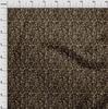 oneOone Cotton Flex Brown Fabric Abstract Leaves Fabric For Sewing Printed Craft Fabric By The Yard 40 Inch