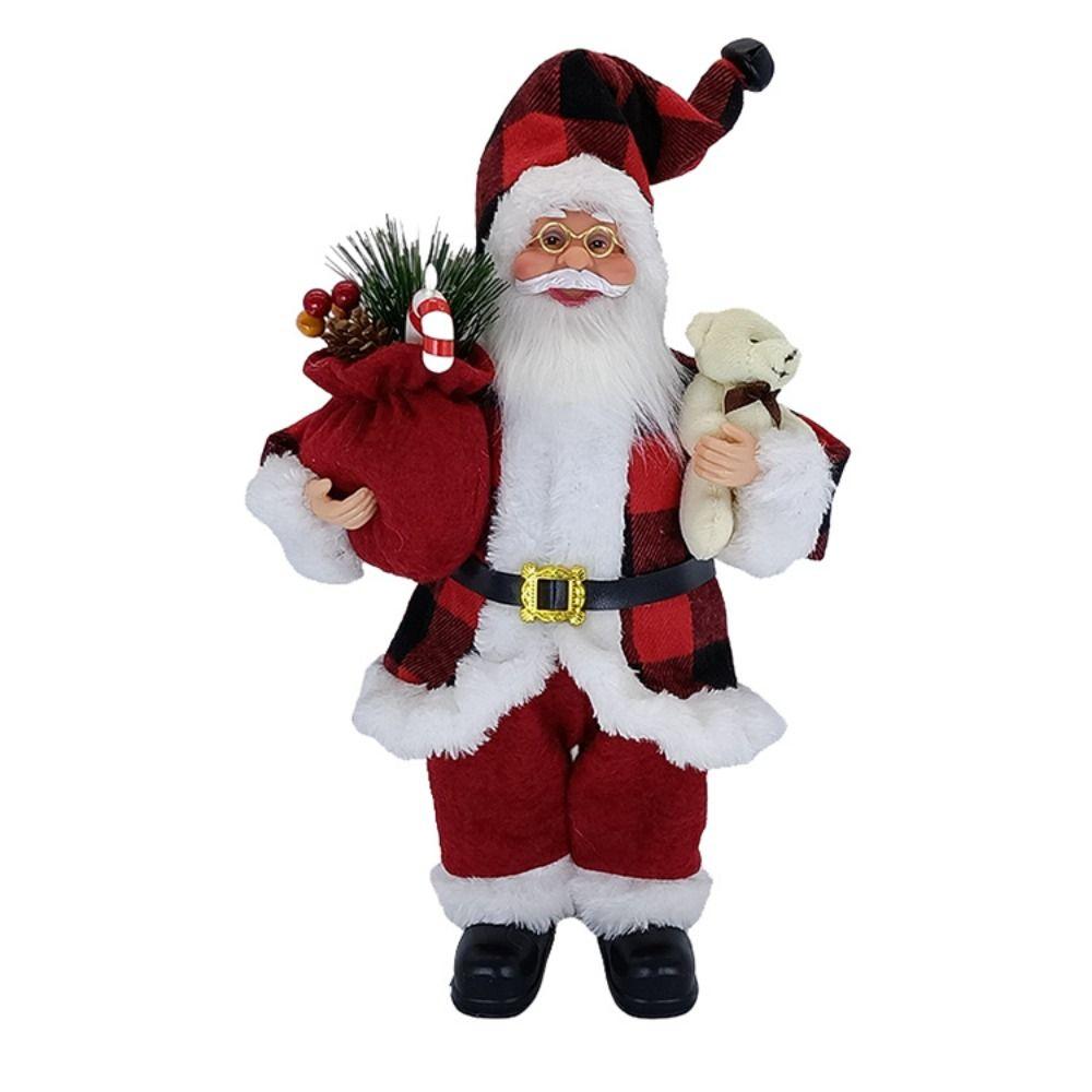 3D Standing Santa Doll Cute Christmas Ornament Christmas Home Decorations  Christmas Gifts