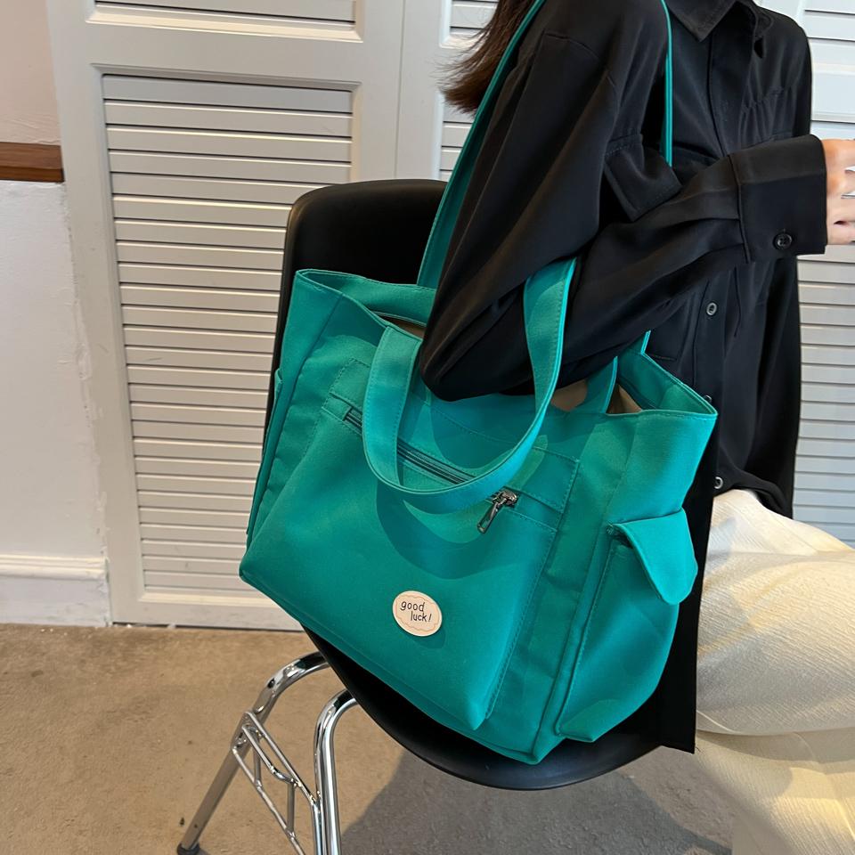 New Women's Oxford Tote Bag - Large Capacity Fashion Shoulder Bag for Students & Commuters