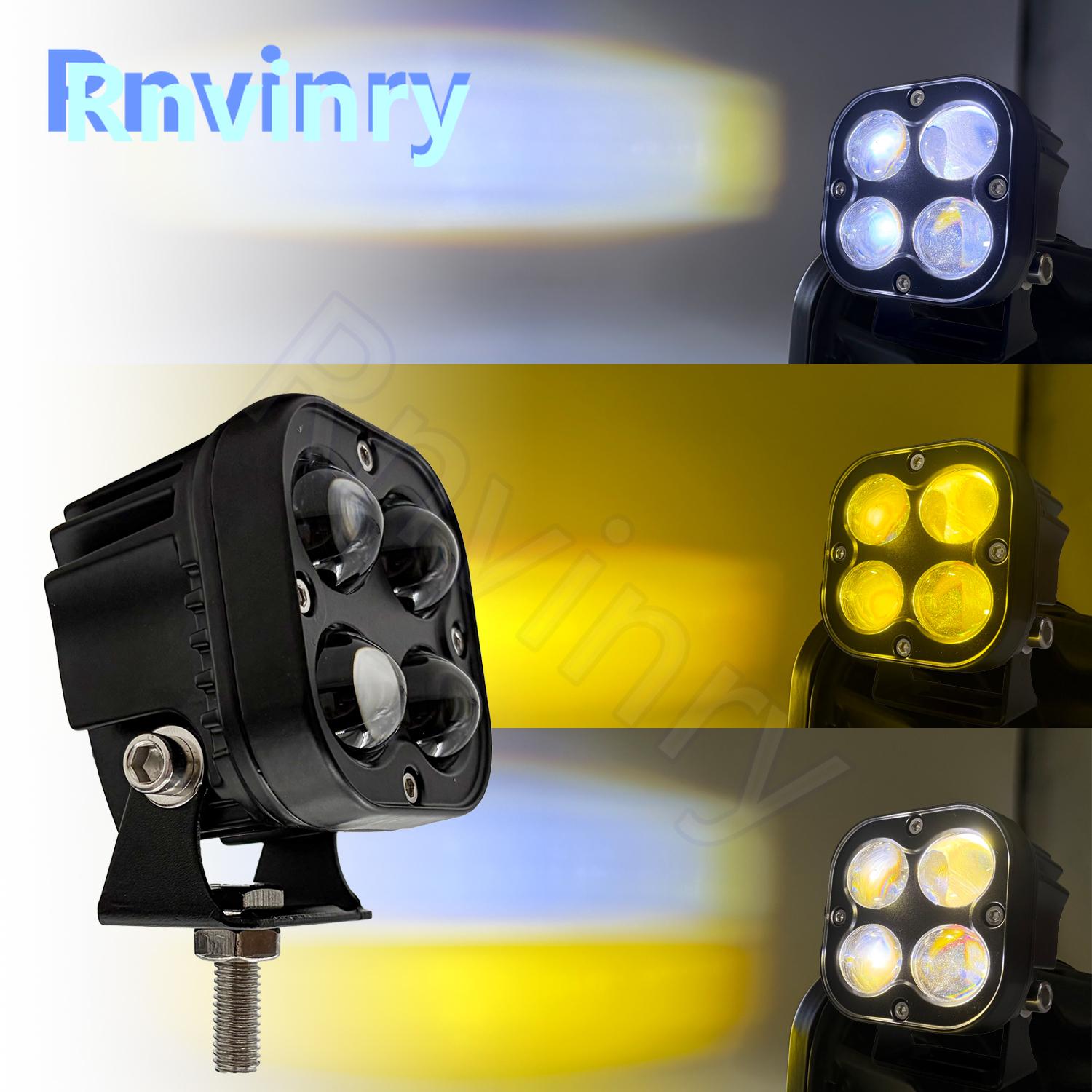 Car LED Work Light Driving Light Square Light Off-Road Spotlight Exterior Light Fog Light чёрный