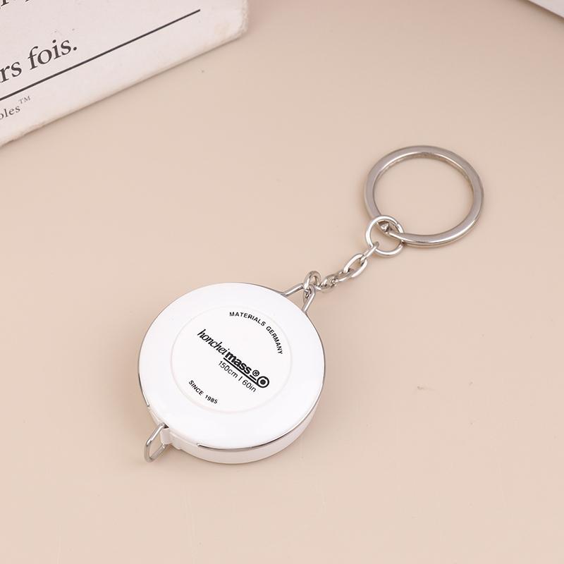 150/60 дюймов Брелок Рулетка Портативная Выдвижная Мини ABS Пластик Линейка Сантиметр Дюйм Рулетка Измерительный Инструмент белый