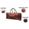 Personalized Leather Duffle Bag Travel Carry-on Luggage Overnight Gym Weekender Bag Unique Groomsmen Gift Oversized Duffel Bag