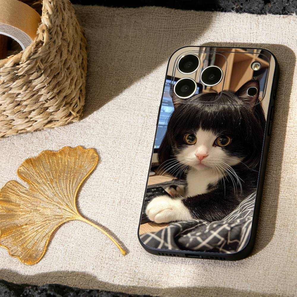 Funny Of Pet Cats  Phone Case For iPhone 17, 16,15,14,13,12,11 X XR Plus,Others Soft Black Cover