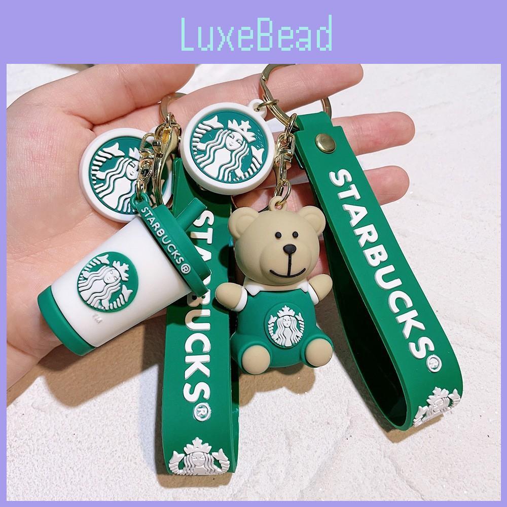 Adorable Bear Barista Keychain Cute Silicone Accessory Perfect For Gift Giving