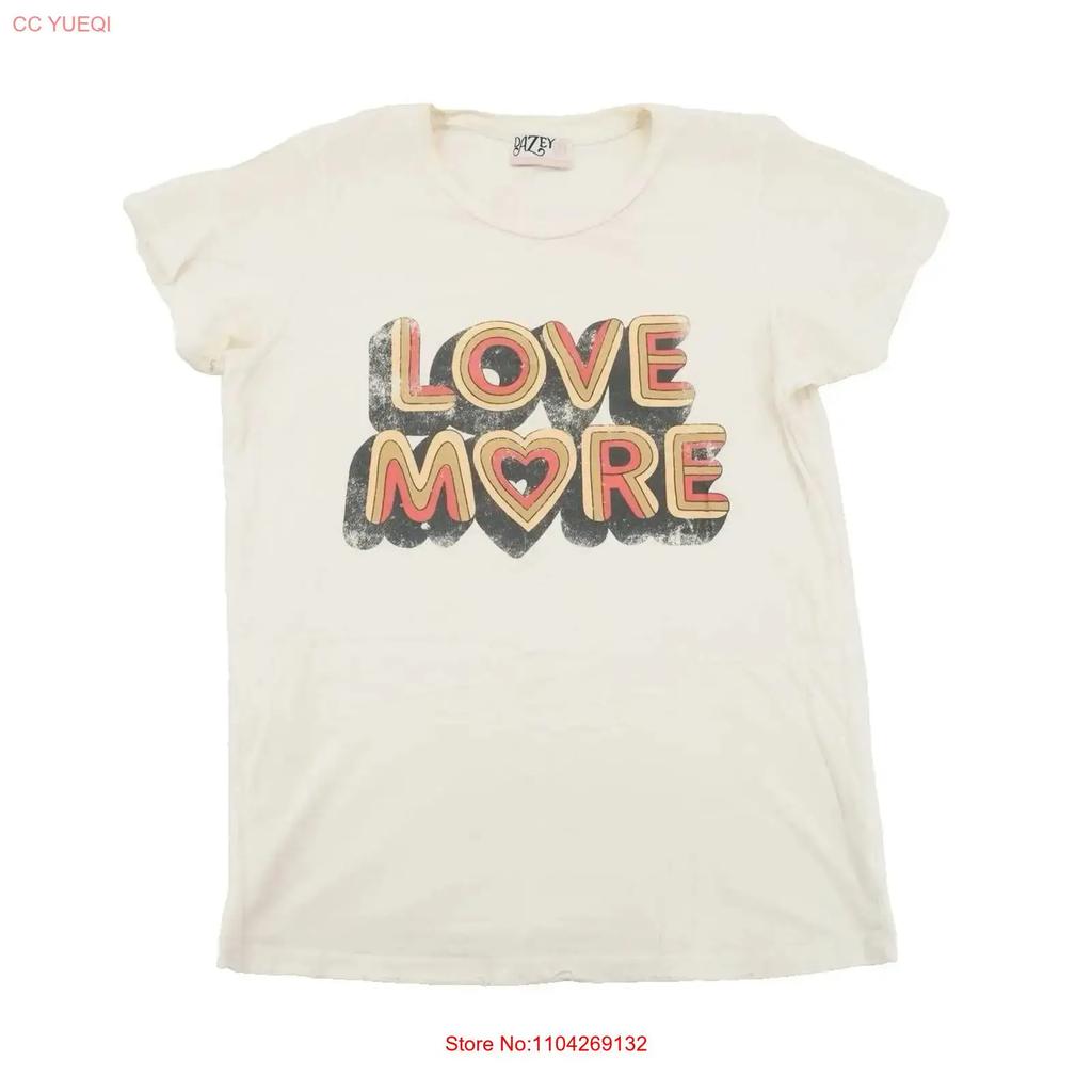 Dazey La Love More T Shirt Size L Vintage Graphic Soft Breathable Designer Clothes Unisex Homme Versatile Streetwear