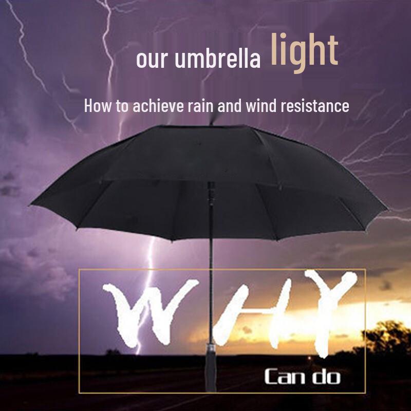 Tri-polar TP7003 Automatic Double-Layer Straight Umbrella