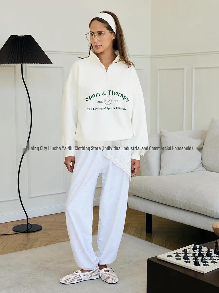 Street Style Oversized Half-Zip Hoodie - Autumn/Winter American & Hong Kong Fashion