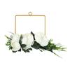 Artificial Metal Wreaths Wedding Wreaths Fake Flowers Decoration for Wedding Ceremony Anniversary Party