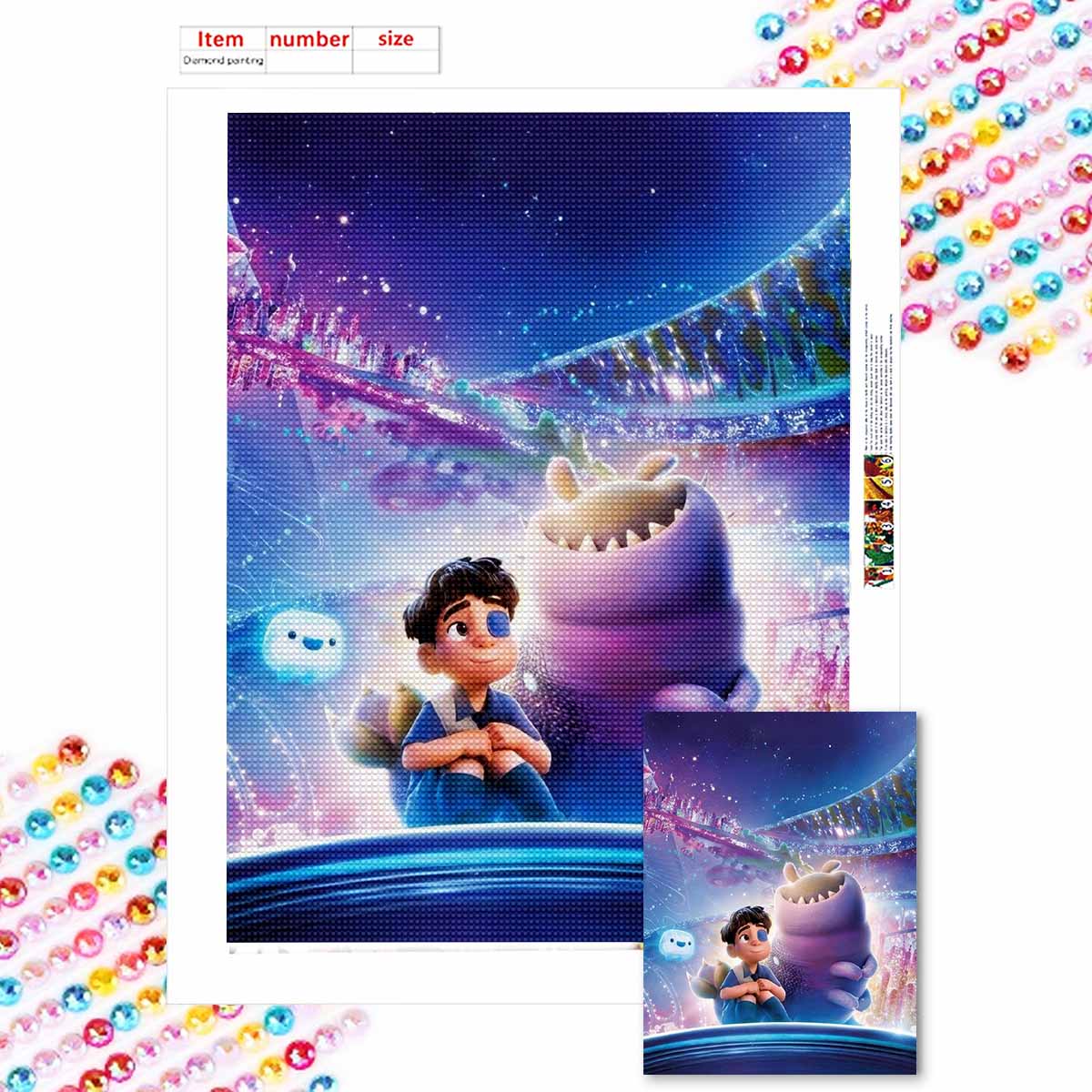 

5D Алмазная Живопись Своими Руками Дикие и Гениальные Идеи Мальчика Полная Выкладка Стразами Мозаика Вышивка Изделия Ручной Работы Домашний Декор Подарок Round 20x30cm