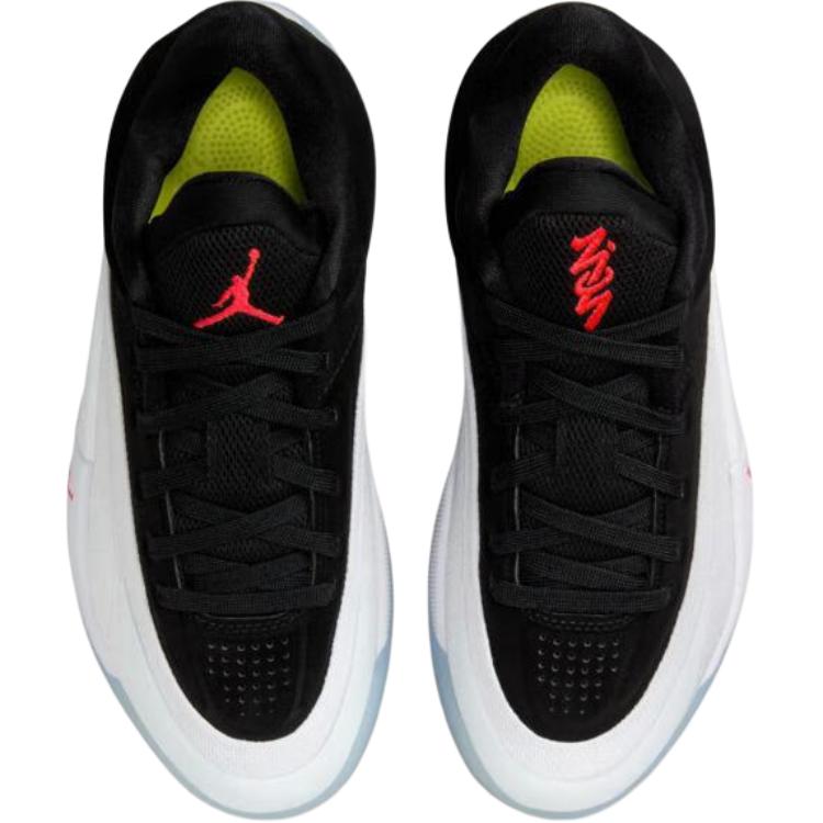 Air Jordan Zion 4 GS Svart Hvit Crimson Barnesko Volt Klar-Crimson FD0588-100