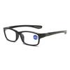 Anti Blue Light Reading Glasses Ultra-Light HD Presbyopic Classic Black Rectangular Glasses Men Women Reading Glasses+1.0 to+4.0