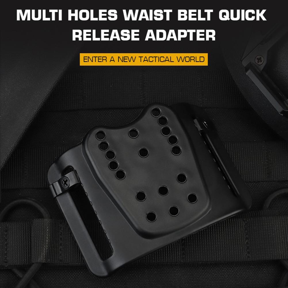 Nylon Multi-holes Waist Belt Holster Adapter Wear Resistant Adjustable Universal Wait Belt Quick Pull Adapter Accessories