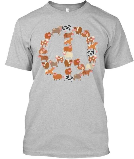 Cow-peace Premium TTshirt Made in the USA Size S to 5XL XL