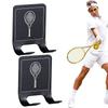New 2PCS Universals Tennis Racket Holder Wall Mounted Racket Rack Stainless Steel Wall Hook Badminton Racket Holder