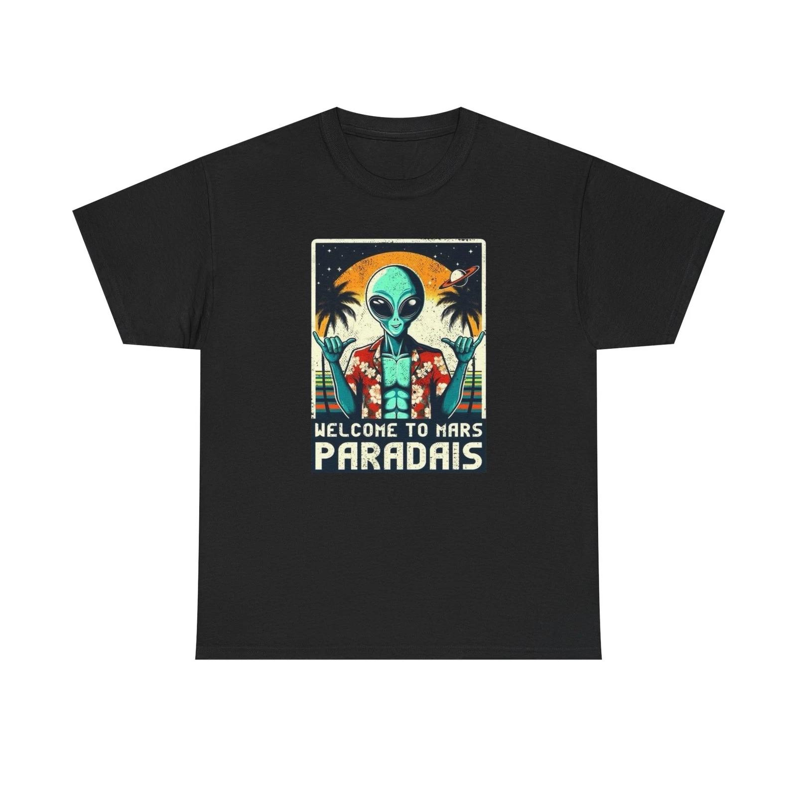 

Welcome To Mars Graphic T-Shirt Unisex Heavy Cotton Tee NEW M