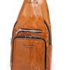 WEIXIER Bolso Bandolera de Cuero para Hombre Crossbody Hombro Pecho Impermeable Casual Mochila de Día para Viajes Deportes al Aire Libre