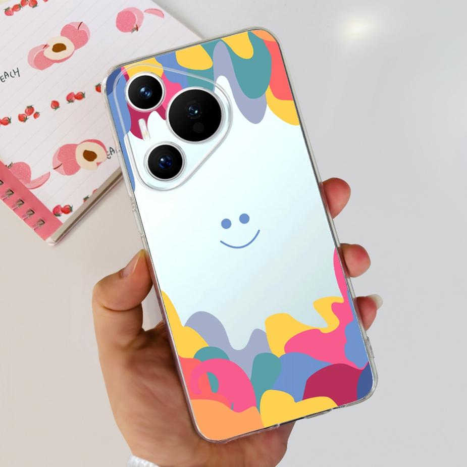 For Huawei Pura 70 Pro Plus Case Stylish Painted Cover Clear Silicone Phone Cases For Huawei Pura 70 Pro Pura70 Pro+ Soft Fundas