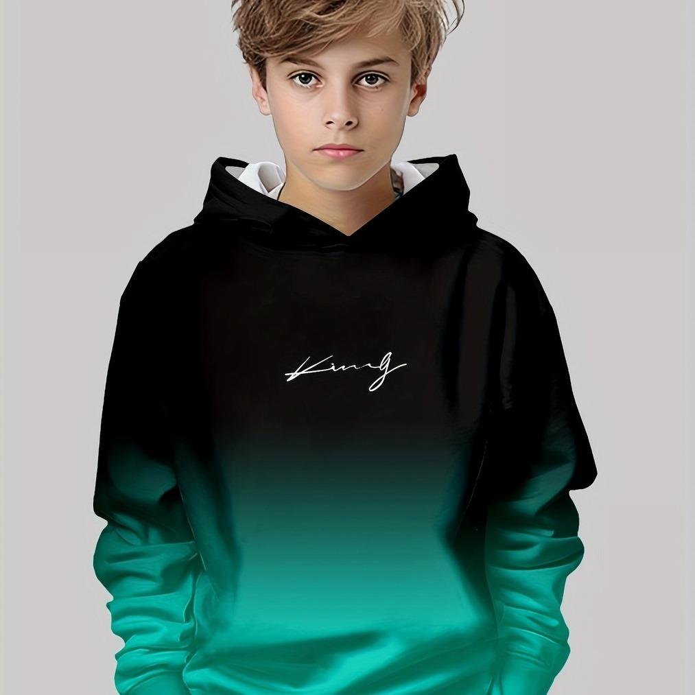 

Модный детский повседневный пуловер с 3D-принтом, весенне-осенний свитшот с длинным рукавом, детская фирменная одежда для улицы 13-14Y