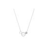 Hot Ring Decoration Imitation Crystal Ceramic Necklace Women Necklace Silver 5300330