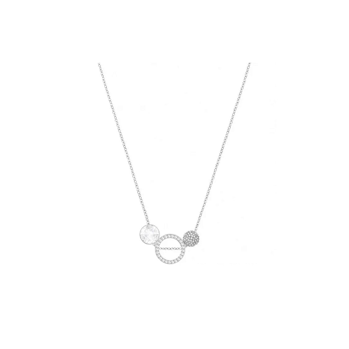 

Swarovski Hot Ring Decoration Imitation Crystal Ceramic Necklace Women necklace Silver 5300330 Box (Random Color)