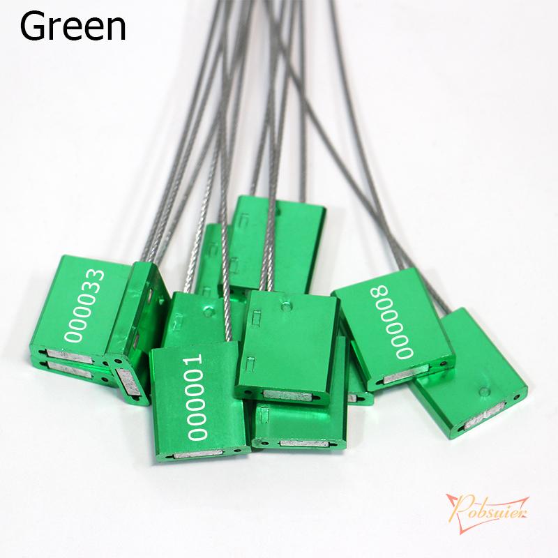

20 шт., кабельные уплотнения высокой безопасности, металлический контейнер, стальные проволочные бирки, плотно затягивающиеся, алюминиевая транспортировочная фиксирующая этикетка, серийный номер 30 см зелёный