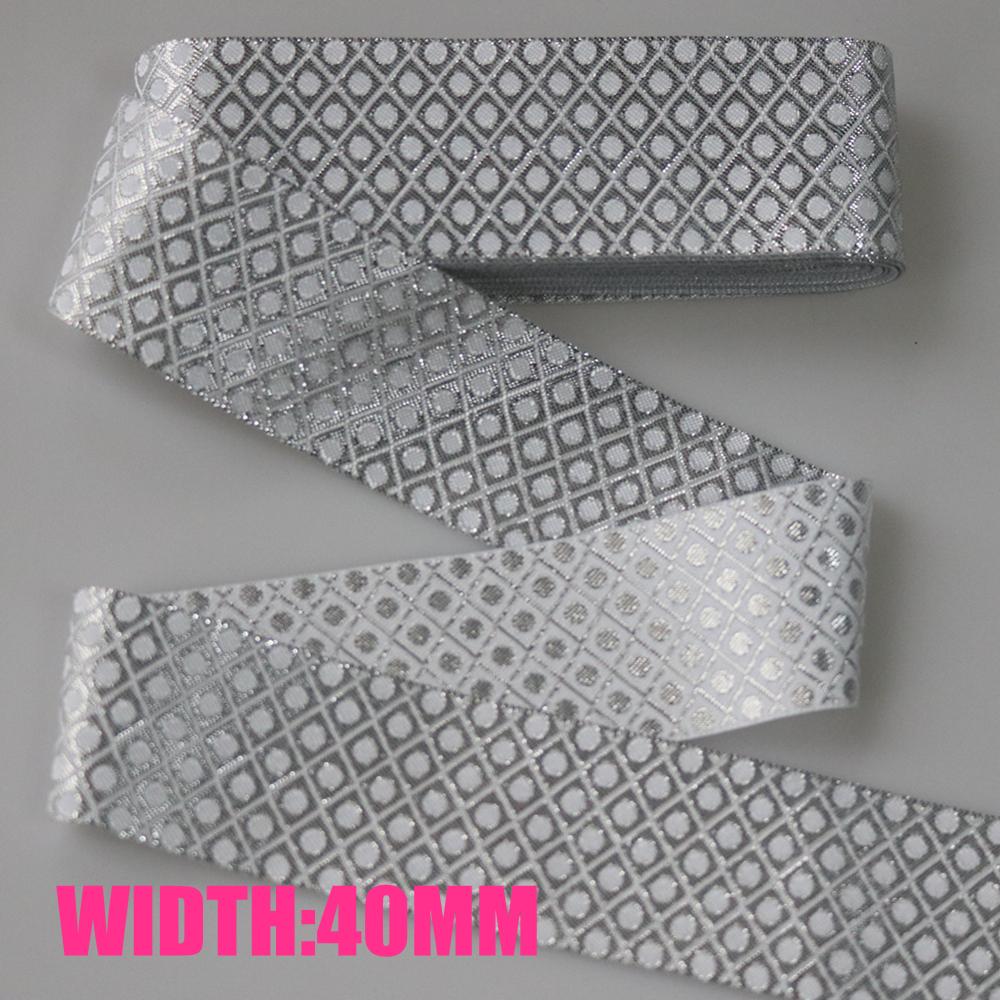 7 METER 25MM~40MM Gold Silver Vintage Ethnic Embroidery Lace Ribbon Boho Trim DIY Clothes Bag Accessories Embroidered Fabric