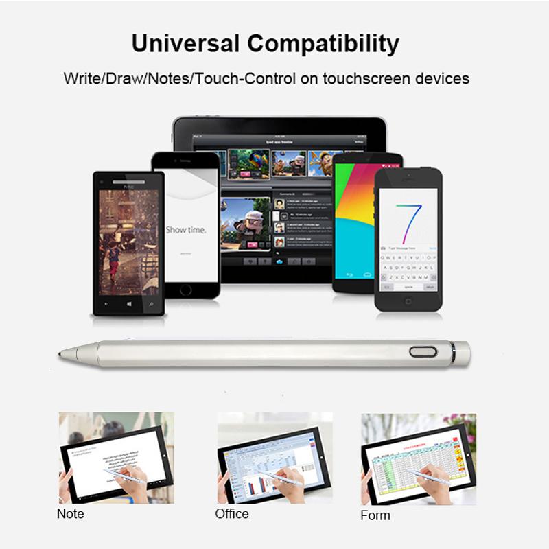 Multifunction Active Touch Stylus Pen With Mini Thin Pointed Tip for Mobile Phone Generic Capacitive Stylus