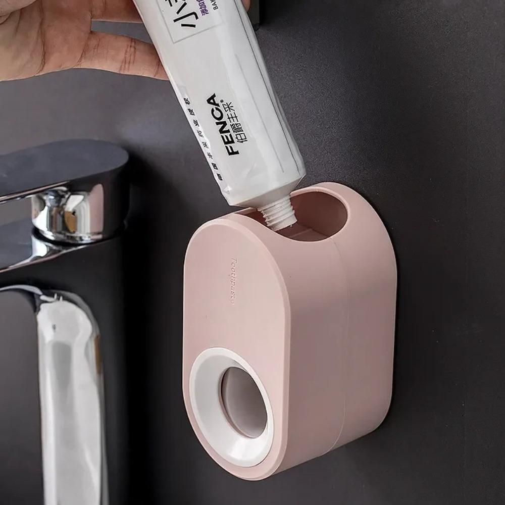 Automatic Toothpaste Dispenser Wall Mounted Stand Lazy Toothbrush Holder Toothpaste Squeezers  Home
