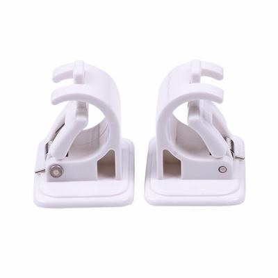 2 pezzi clip per asta sospesa clip adesiva per tenda da parete ganci per asta sospesa clip fissa per asta per tenda da doccia Ah