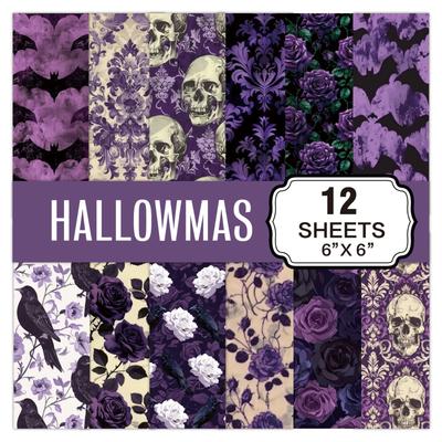 Halloween Pattern Paper Set, Decorative Paper For Card Making, Crafting, Scrapbooking, Decoration