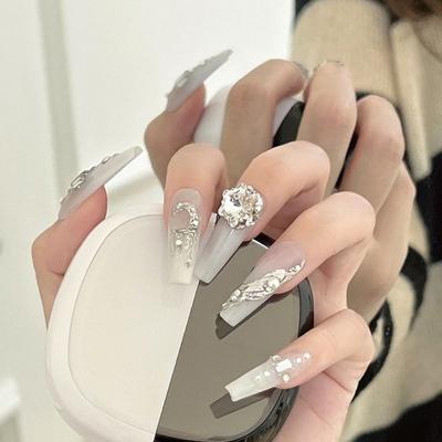 10 pezzi di strass per nail art, ornamenti in metallo scintillante, accessori per nail art, per artigianato fai da te, unghie, vestiti, scarpe, gioielli