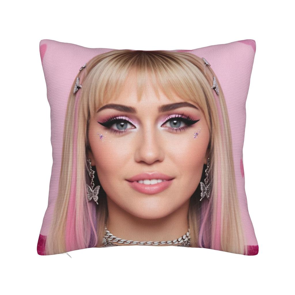 Singer Mileys Cyruss Pillow Cover Comfy Cushion Cover Morden Pillow Case For Living Room Sofa