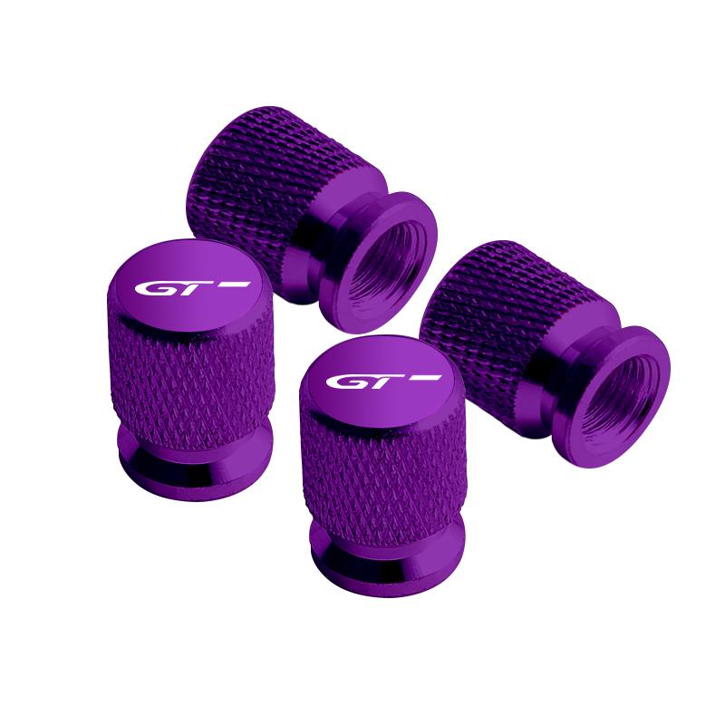 4pcs Metal GT Badges Car Wheel Tire Valve Caps Covers For Peugeot RCZ 206 307 308 3008 207 208 508 2008 5008 RIFTER Accessories