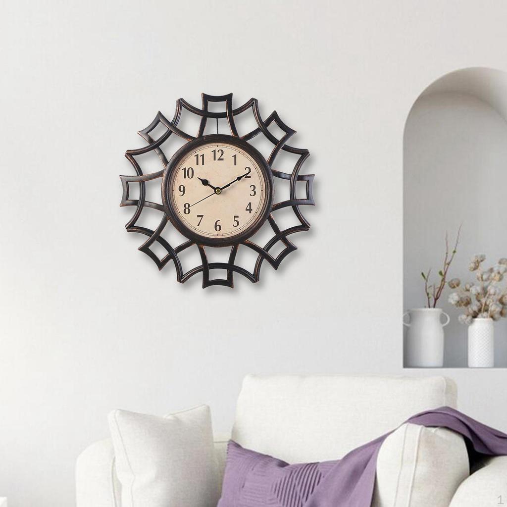 10-Zoll-Wanduhr im Retro-Stil für Wohnzimmer- und Küchen-Dekoration