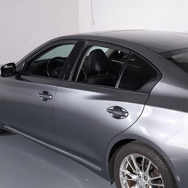 For 2015-2022 Infiniti Q50 Q50L PVC Black Car Window Decorative Strip Sticker Car Exterior Protection Accessories 10Pcs