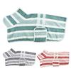 Quick-Drying Dog Bathrobe Striped Dog Wrap Towel with Belly Band Super Absorbent Pet Grooming Towel Robe for Dogs After Bath Machine Washable