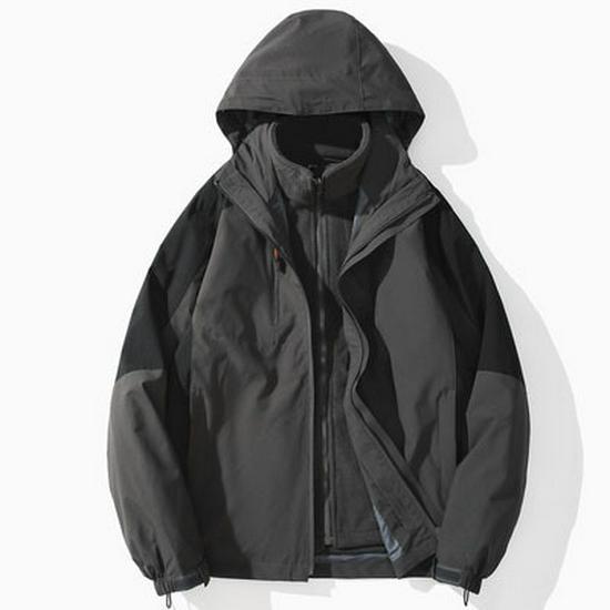 Mountain Series Outdoor Waterproof Windproof 3-in-1 Detachable Parka for Women and Men