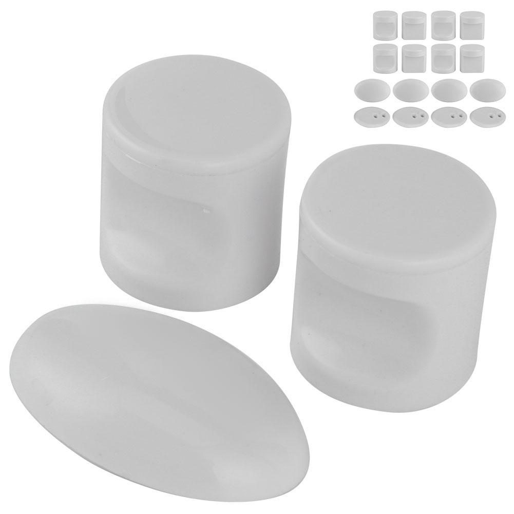 Set da 4 Pomelli per Porta Scorrevoli per Doccia Domestica Maniglie per Porte in Vetro per Bagno Ferramenta (L38)Maniglia L38W