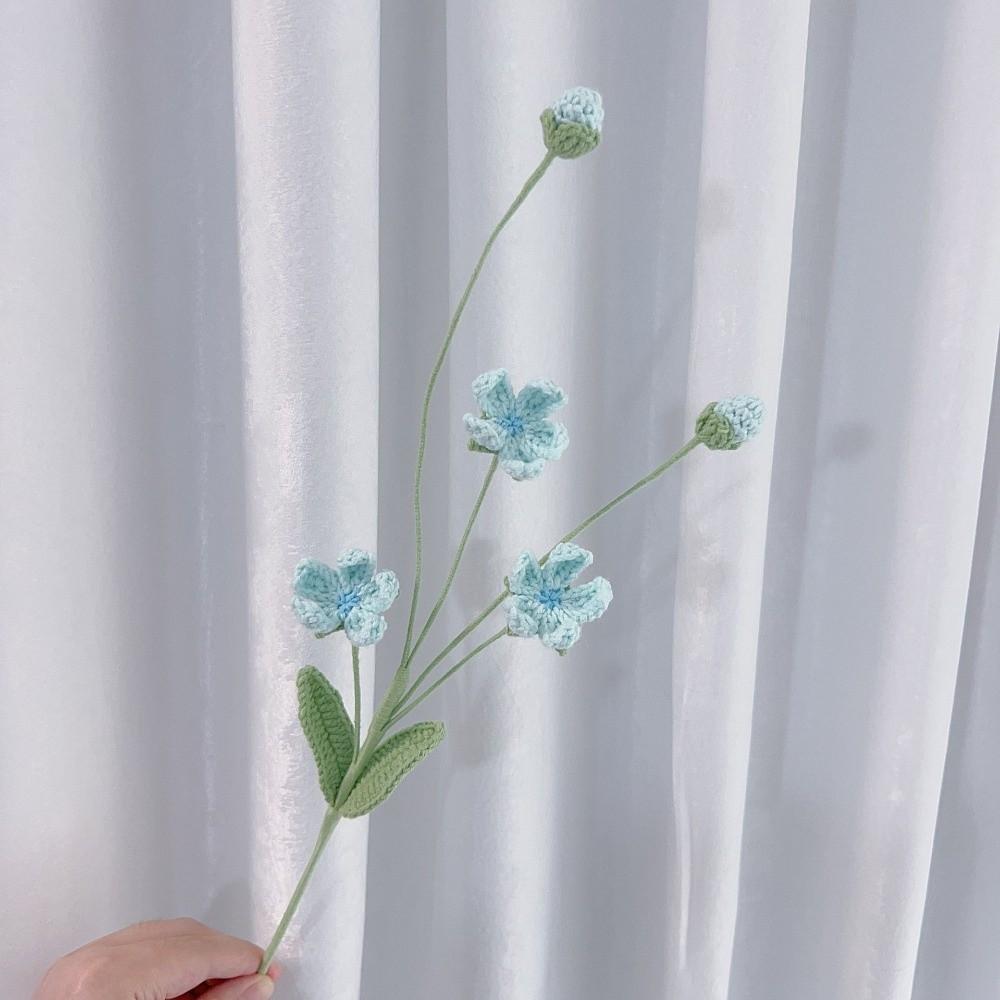 Creative DIY Flowers Bouquet Crocheted Flower Wedding Home Decoration Gifts Handwoven Flowers Flower Arrangement Home