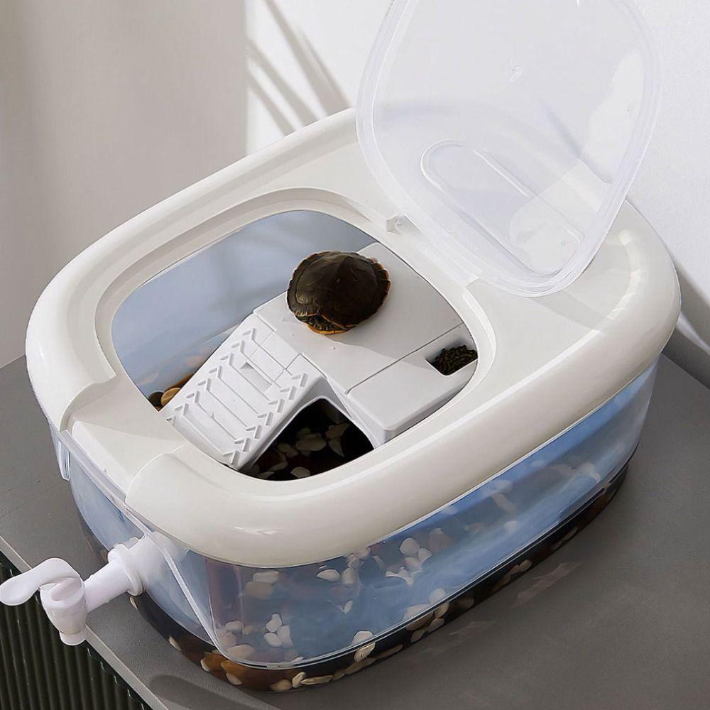 With Drain Valve Turtle Tank Large Space Ecological Fish Tank  for Turtles Snake Lizard