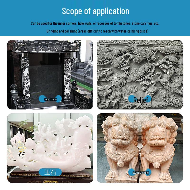 Cylindrical Diamond Resin Grinding Head for Stone Carving and Polishing
