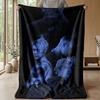 Justin BieberPrinted Flannel Blanket Cozy Skin-Friendly Warm Throw for Couch Bed Indoor Daily Use